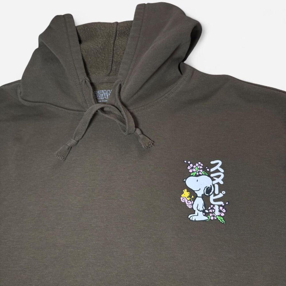 Peanuts Men's Khaki and Brown Hoodie - Picture 3 of 8